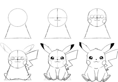 COMO DESENHAR O PIKACHU DO ANIME POKEMON